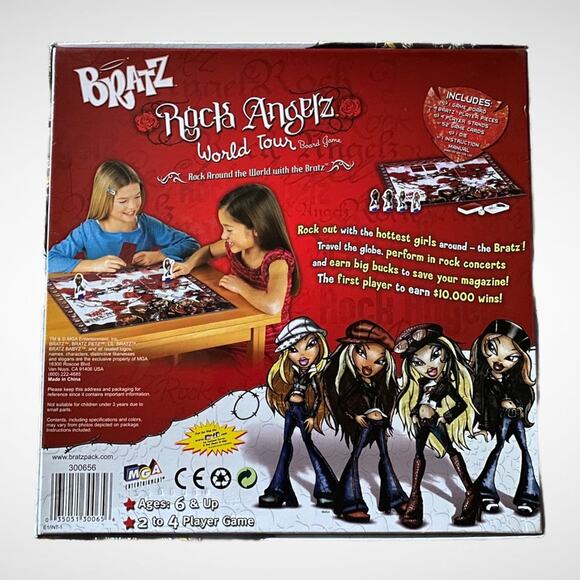 MGA Bratz Y2K 2005 Rock Angelz World Tour Board Game Complete - Picture 5 of 7